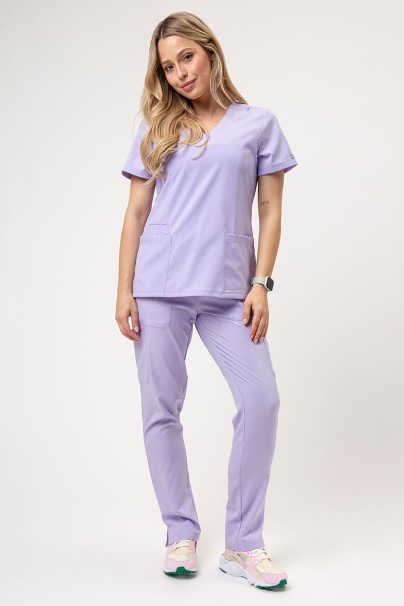 Lekárska dámská blúzka Maevn Momentum Double V-neck levanduľová-4