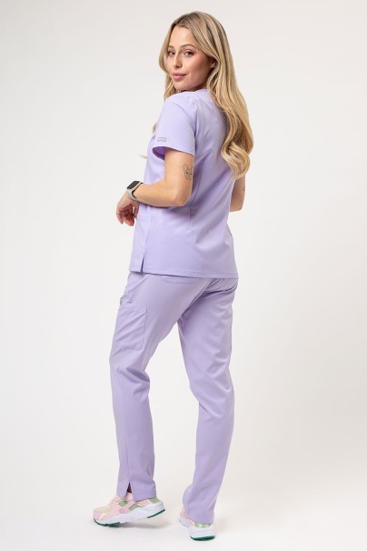 Lekárska dámská blúzka Maevn Momentum Double V-neck levanduľová-2
