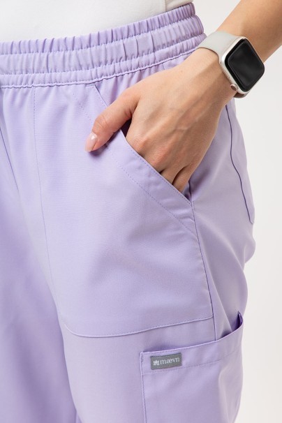 Lekárska súprava Maevn Momentum (blúzka Double V-neck, nohavice 6-pocket) levanduľová-8