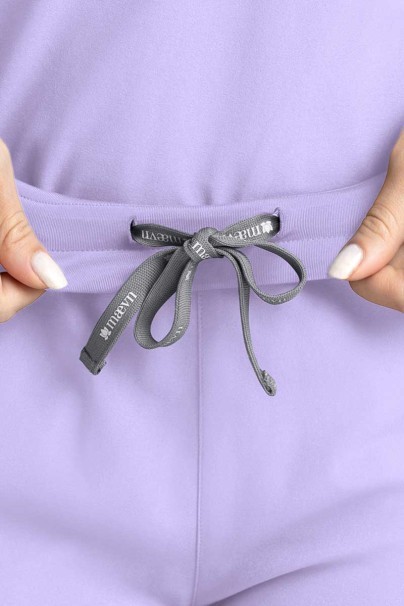 Dámske lekárske nohavice Maevn Momentum Flare levanďulové-5