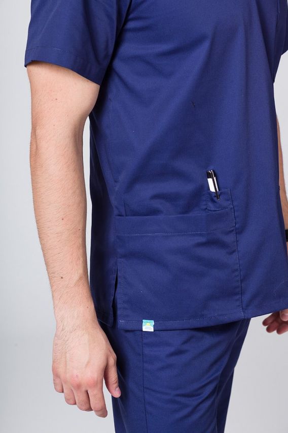 Univerzálna lekárska blúzka Sunrise Uniforms námornícky modrá-3
