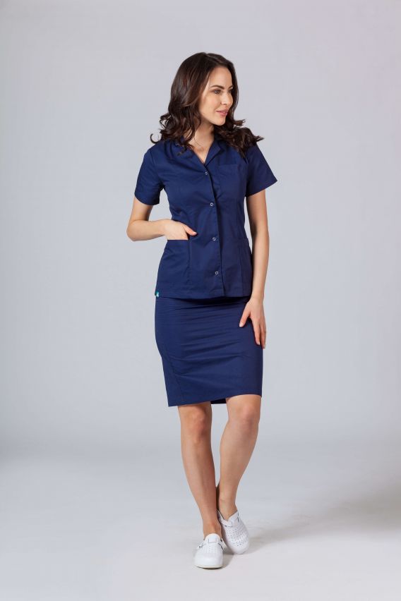 Lékařské sako Sunrise Uniforms námornícky modré-2