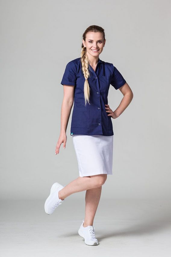 Lékařské sako Sunrise Uniforms námornícky modré-3