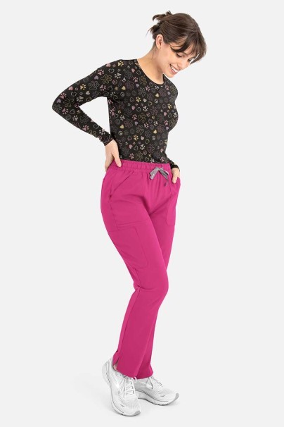 Dámske tričko s dlhým rukávom Maevn Bestee Peace Love Paws-2