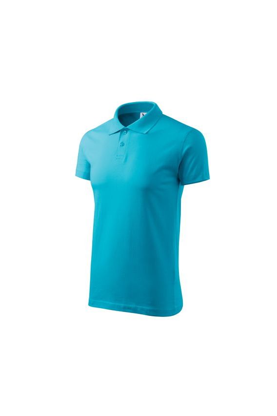 Pánske Polo Malfini Single Jersey tyrkysové-2