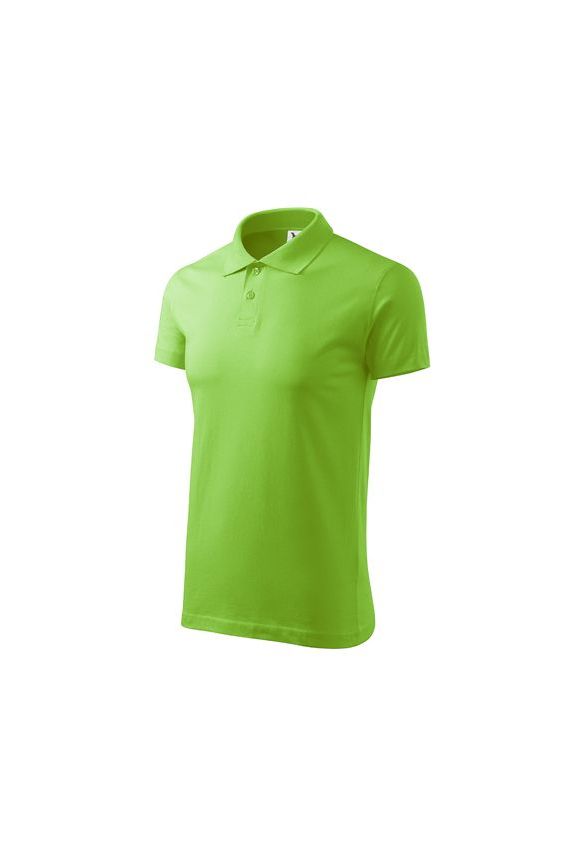 Pánske Polo Malfini Single Jersey zelené jablko-4