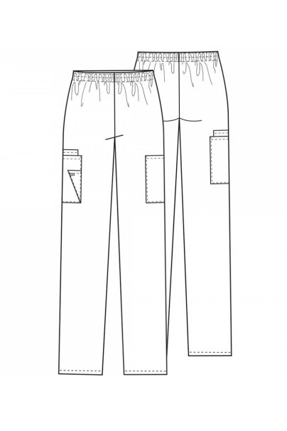 Lekárske dámske nohavice Cherokee Originals Natural Rise klasicky modrá-6