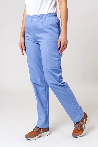 Lekárska dámska súprava Cherokee Originals (blúzka s výstrihom do V, nohavice N.Rise) klasicky modrá-7
