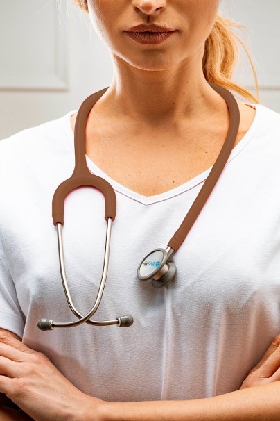 Kardiologický stetoskop Oromed - hnedý-2