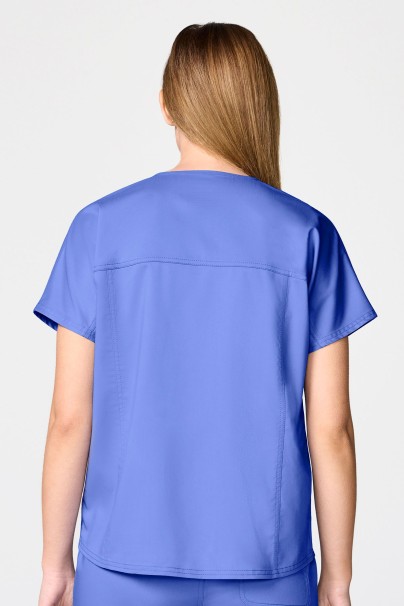 Dámska lekárska blúza Cherokee Revolution Mandarin Collar klasicky modrá