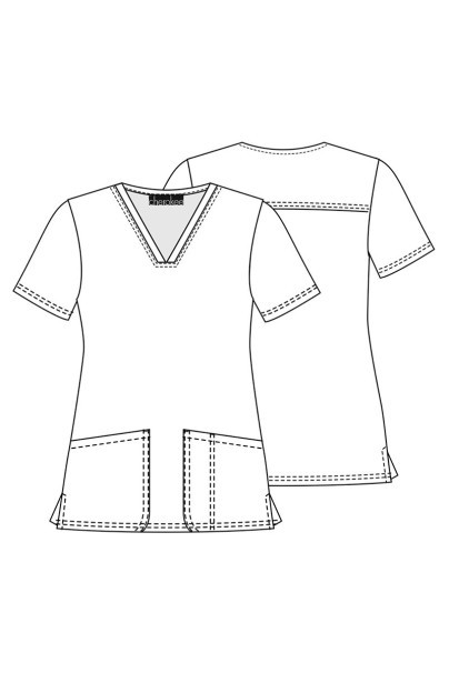 Dámska lekárska blúza Cherokee Prints V-neck Dental Affirmations-7