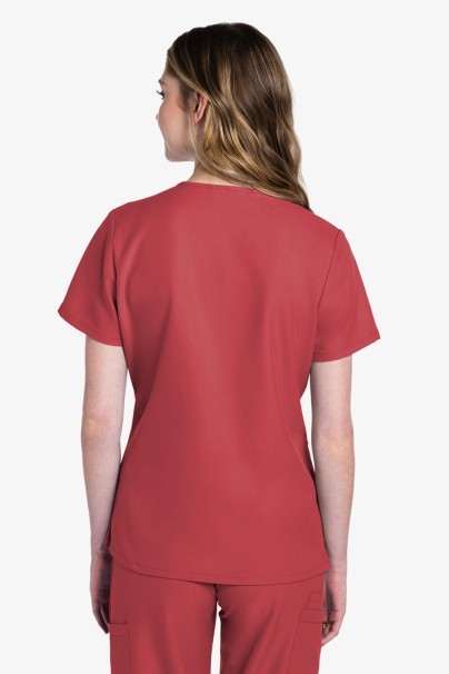 Dámska lekárska blúza Cherokee Ultra V-neck Top koralová-4