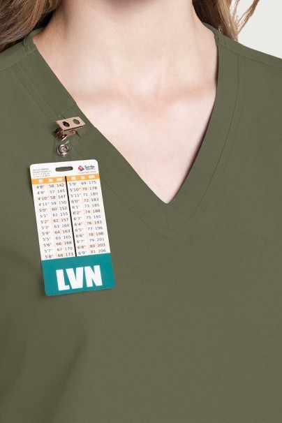 Dámska lekárska blúza Cherokee Ultra V-neck Top olivková-2