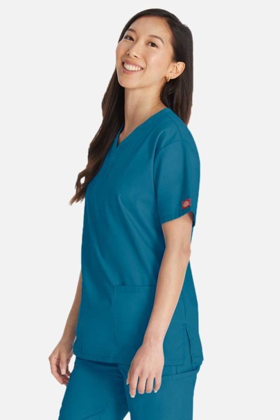 Lekárska dámska blúza Dickies EDS Signature V-neck Top karaibsky modrá-2