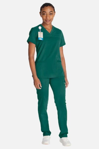 Lekárska dámska blúza Dickies Balance V-neck Top zelená-3