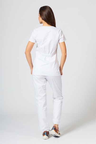 Dámska lekárska blúzka Sunrise Uniforms Fit (elastická) biela-6