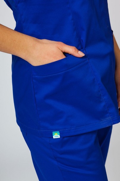Dámska lekárska blúzka Sunrise Uniforms Fit (elastická), tmavo modrá-6