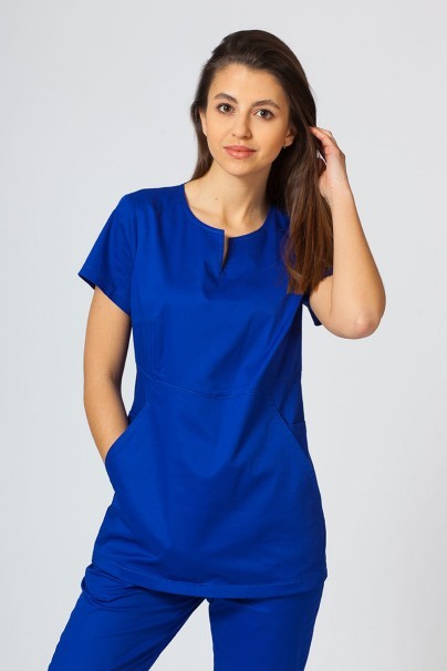 Dámska zdravotnická súprava Sunrise Uniforms Active (blúzka Kangaroo, nohavice Loose) tmavo modrá-2