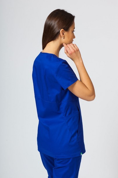 Dámska lekárska blúzka Sunrise Uniforms Kangaroo (elastická), tmavo modrá-2