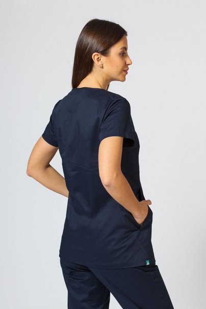 Dámska lekárska blúzka Sunrise Uniforms Kangaroo (elastická), námornícky modrá-2