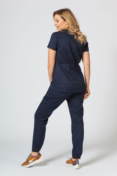 Dámska lekárska blúzka Sunrise Uniforms Fit (elastická) námornícky modrá-6