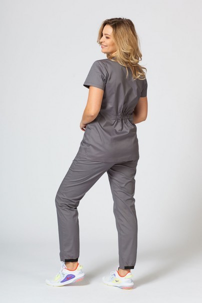 Dámska lekárska blúzka Sunrise Uniforms Fit (elastická) šedá-3