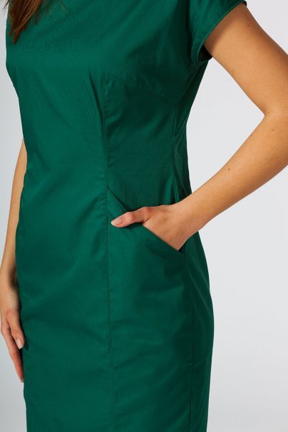 Lekárske šaty Sunrise Uniforms Elite tmavo zelené-3
