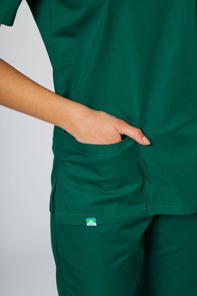 Lekárska dámska blúzka Sunrise Uniforms Basic Light tmavo zelená-2