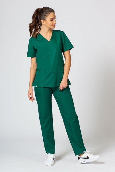 Lekárska dámska blúzka Sunrise Uniforms Basic Light tmavo zelená-4