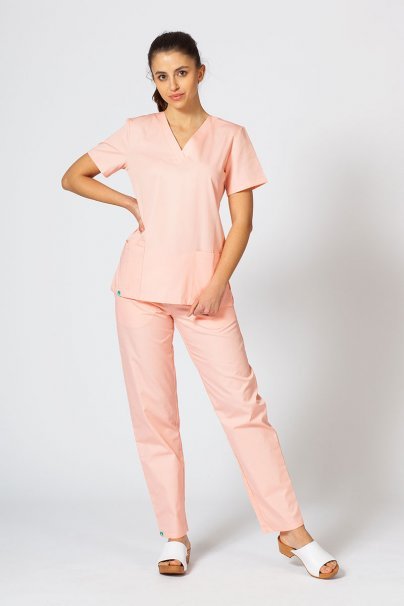 Dámske lekárske nohavice Sunrise Uniforms Basic Regular lososové-4