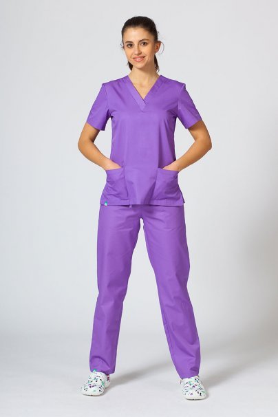Lekárska blúzka Sunrise Uniforms fialová-5