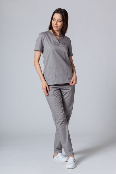 Dámske lekárske nohavice Sunrise Uniforms Basic Regular šedé-4