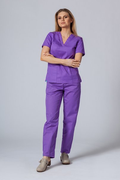 Dámske lekárske nohavice Sunrise Uniforms Basic Regular fialové-3