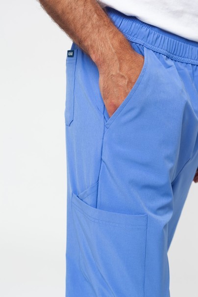 Pánske lekárske nohavice Adar Slim Leg Cargo modré-4