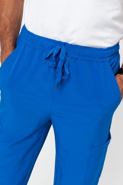 Pánske lekárske nohavice Adar Slim Leg Cargo kráľovsky modré-2