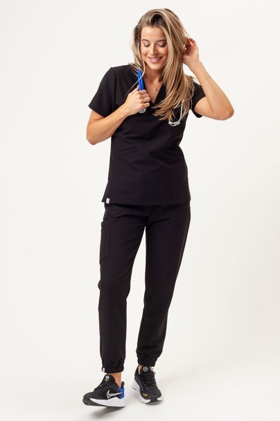 Lekárska súprava Sunrise Uniforms Premium (blúza Aura, nohavice Vibe) čierna-11