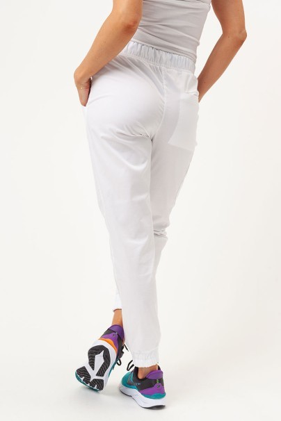 Dámske lekárske nohavice Sunrise Uniforms Premium Vibe jogger biele-2