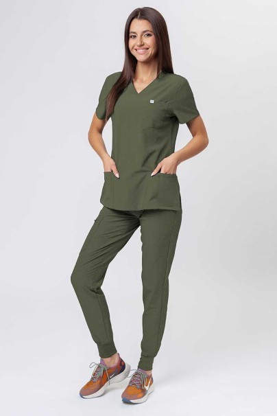 Dámska lekárska blúza Uniforms World 309TS™ Valiant olivková-2