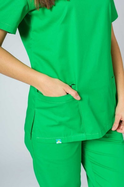 Lekárska dámska blúzka Sunrise Uniforms Basic Light zelené jablko-3