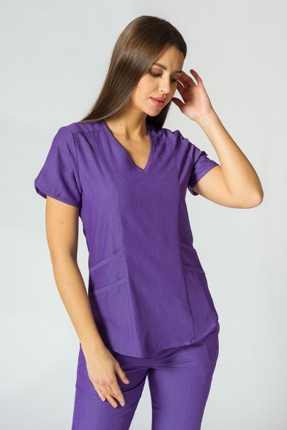 Lekárska súprava Adar Uniforms Yoga fialová (s blúzou Modern - elastic)-4