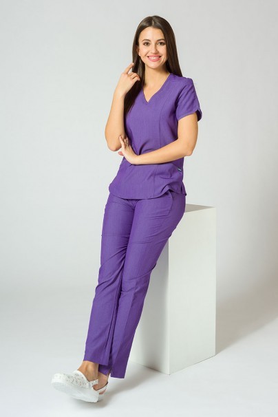 Lekárska súprava Adar Uniforms Yoga fialová (s blúzou Modern - elastic)-2