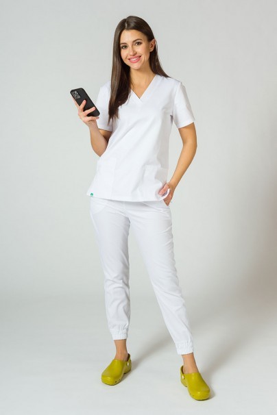 Lekárska súprava Sunrise Uniforms Basic Jogger biela (s nohavicami Easy)-12