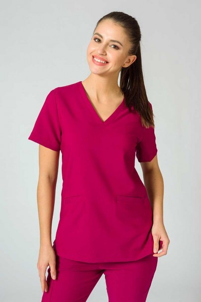 Lekárska blúzka Sunrise Uniforms Premium Joy slivková-2