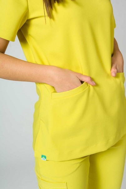 Lekárska blúzka Sunrise Uniforms Premium Joy žltá-7