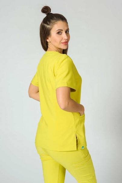 Lekárska blúzka Sunrise Uniforms Premium Joy žltá-5