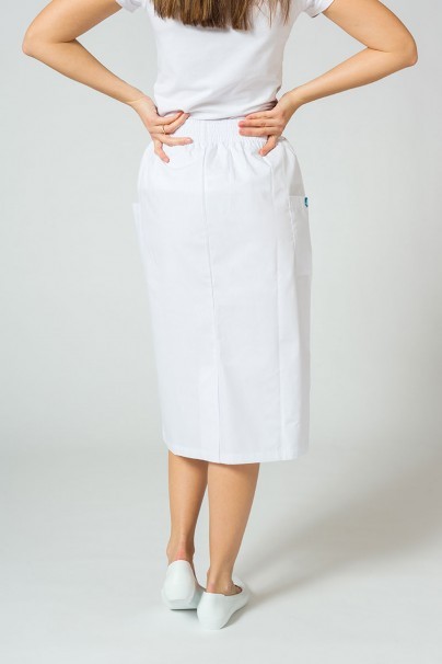 Lekárska sukňa s vreckami Adar Uniforms Cargo biela-3