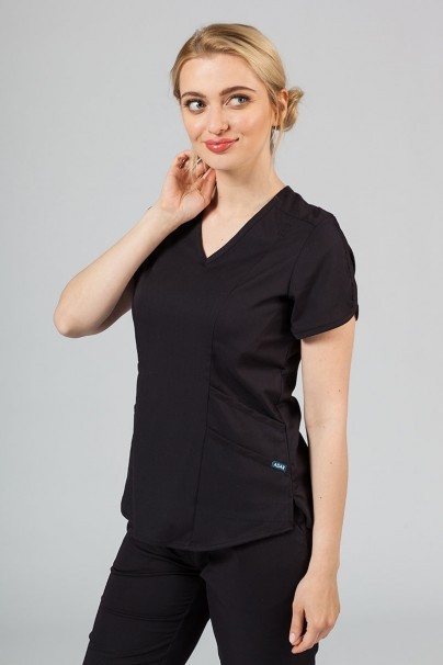 Lekárska súprava Adar Uniforms Yoga čierna (s blúzou Modern - elastic)-3