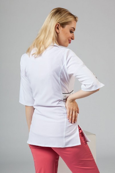 Dámsky lekársky plášť Maevn Smart Classic biely (elastický)-4