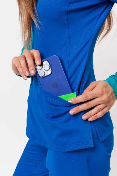 Dámska lekárska blúza Healing Hands Monica V-neck kráľovsky modrá-7