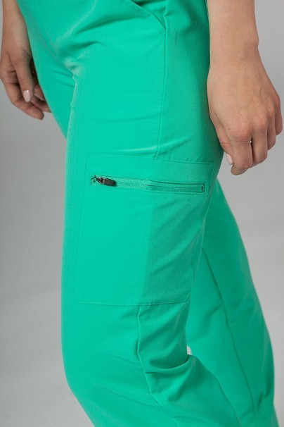 Dámske nohavice Adar Uniforms Skinny Leg Cargo svetlo zelené-6